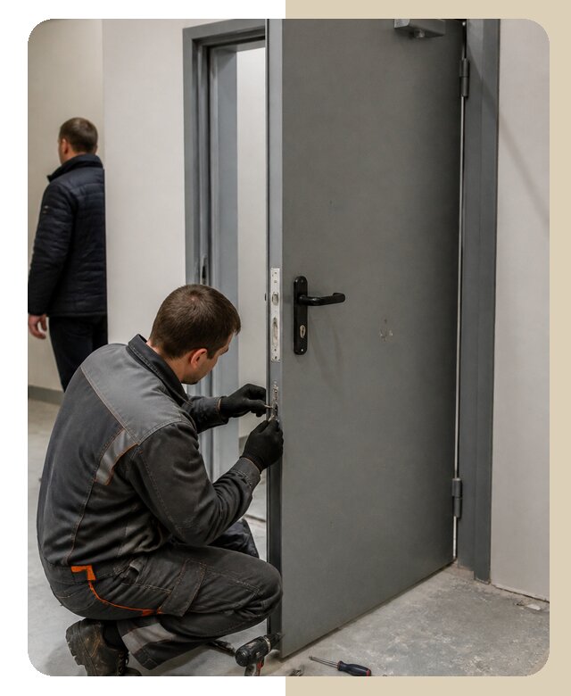Ремонт противопожарной двери в Лабинске по цене 6971 р. | Дверной